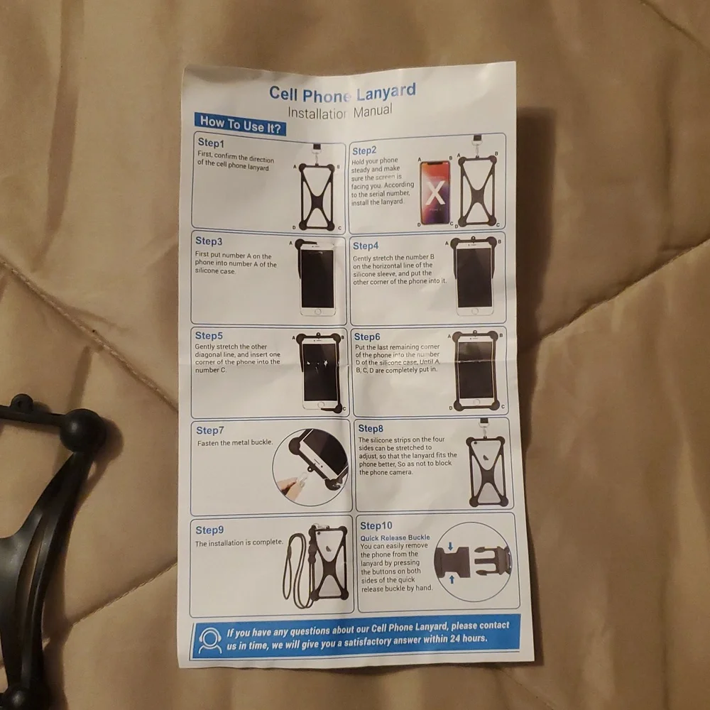 Cell phone lanyard